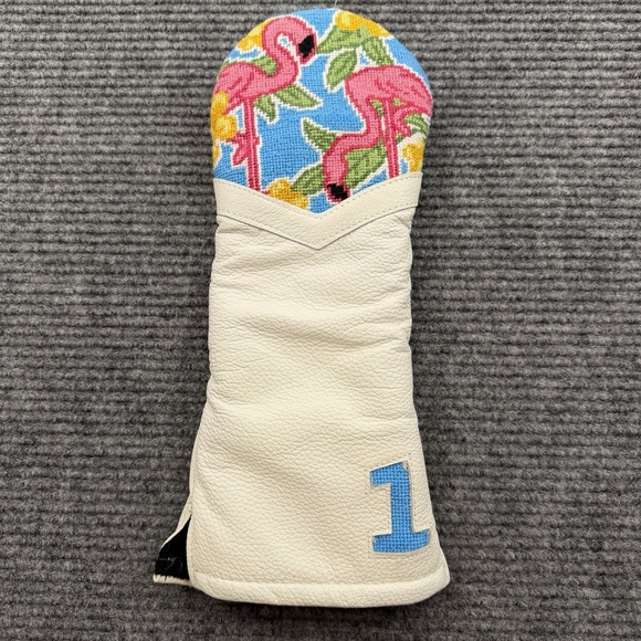 Smathers & Branson Other - NEW Smathers & Branson Flamingo Floral Stitched #1 Driver Golf Club Head Cover‎